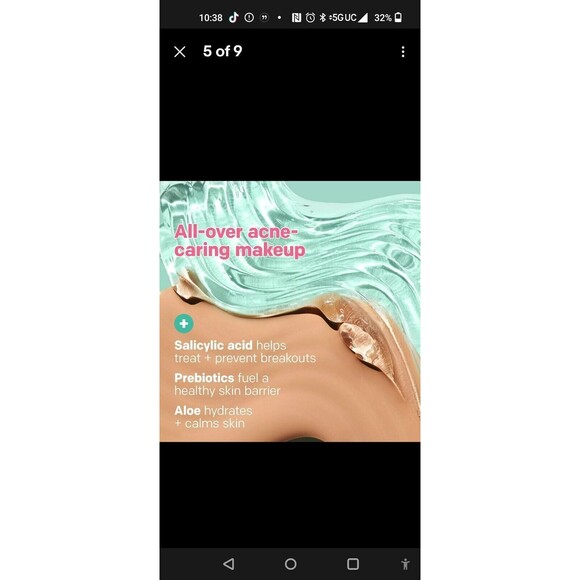 Almay Clear Complexion Acne Foundation 800 Caramel Makeup Sensitive Skin Teens 1 - Picture 7 of 16